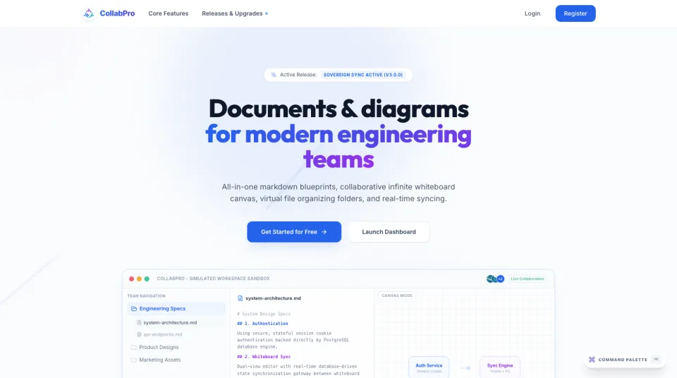 CollabPro project screenshot